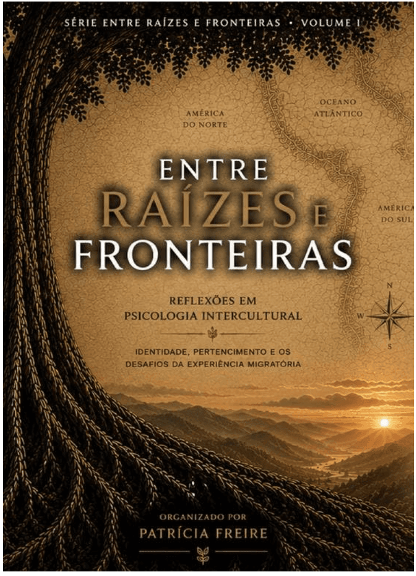 Capa do livro Entre Raízes e Fronteiras: Reflexões em Psicologia Intercultural